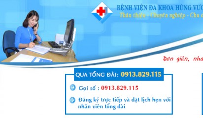 Đăng ký khám bệnh trực tuyến tại Bệnh viện đa khoa Hùng Vương