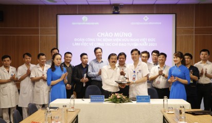 Lễ ký kết hợp tác chuyên môn giữa Bệnh viện đa khoa Hùng Vương và Bệnh viện hữu nghị Việt Đức