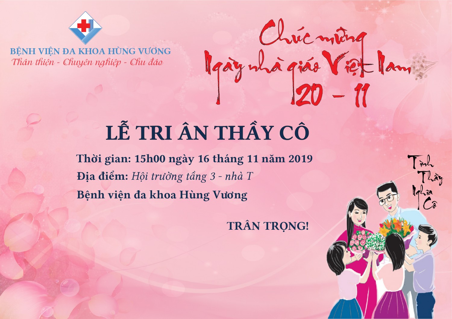 Lễ tri ân thầy cô nhân ngày Nhà giáo Việt Nam
