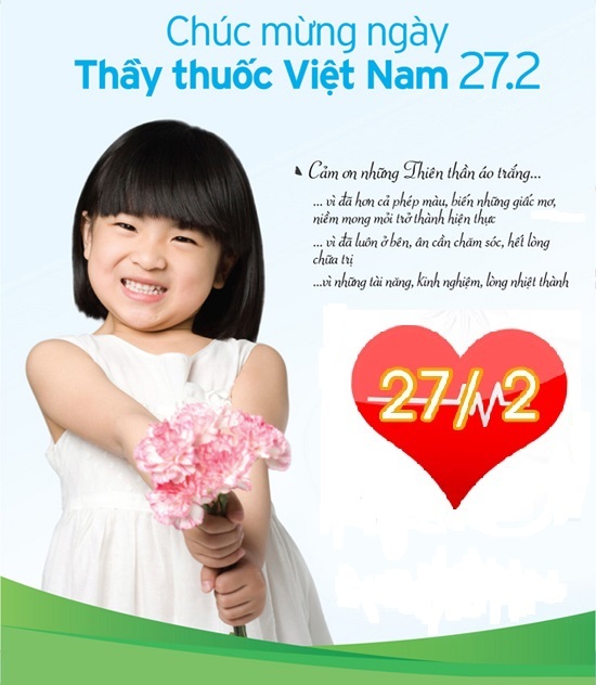 Chúc mừng ngày thầy thuốc Việt Nam 27-2
