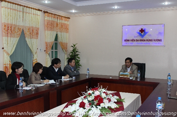 HV-Bệnh Viện Lâm Hoa - Thái Bình đến thăm BV Đa Khoa Hùng Vương